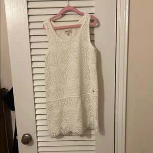 Juicy Couture White Sleeveless Scoop Neck Sundress